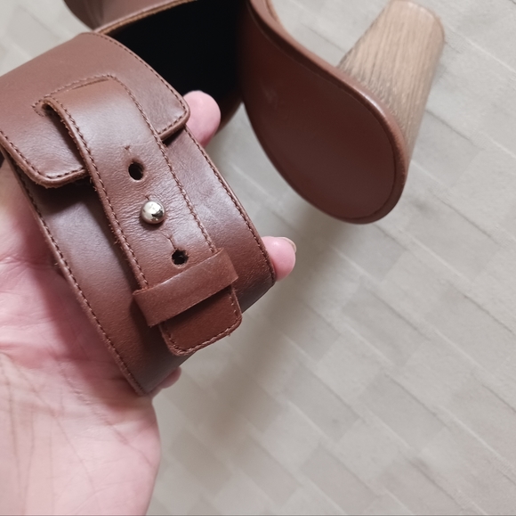 Vince Addie Leather Peep Toe Slingback Booties - Picture 8 of 16